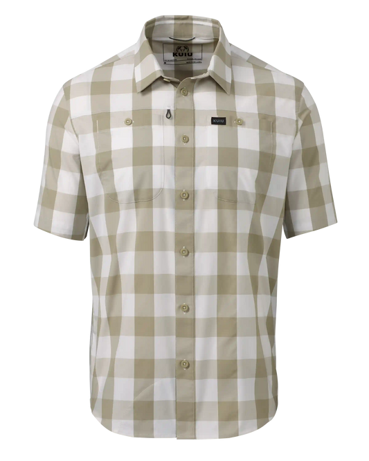 Borrego SS Shirt | Sand Plaid