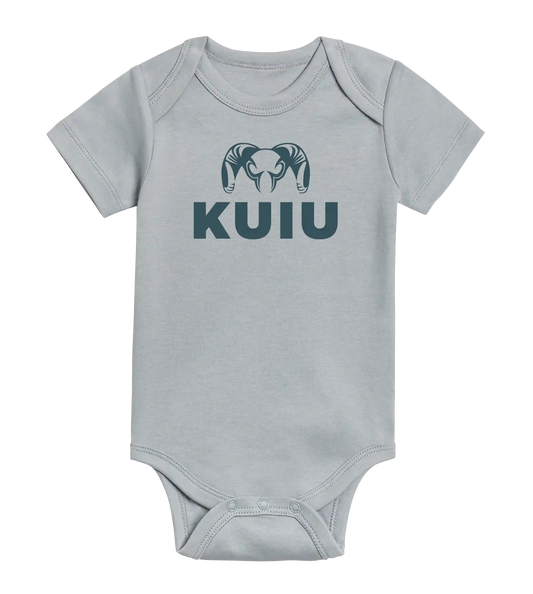 KUIU Stacked Logo Baby One-Piece | Mist