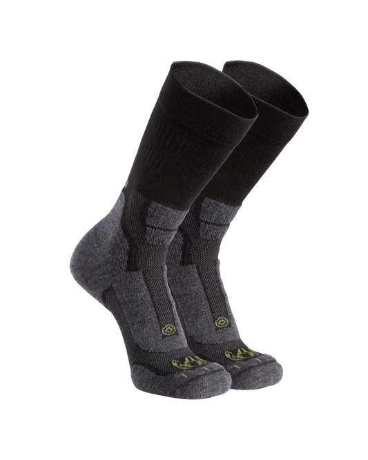 StrongWool Hybrid Crew Sock 2-Pair Pack | Grey Green